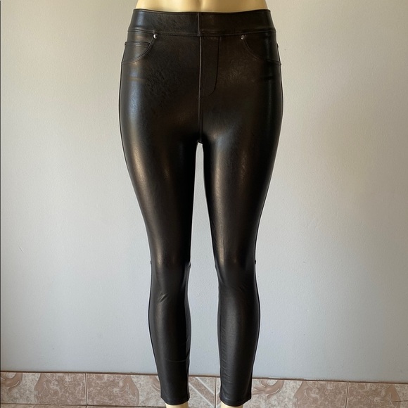 SPANX Faux Leather Leggings in Black - Picture 3 of 9